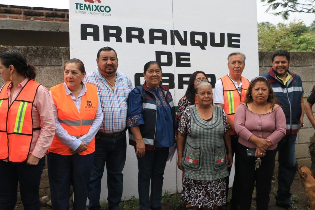 Arrancó Juanita Ocampo, alcaldesa de Temixco, seis obras en la colonia Morelos 