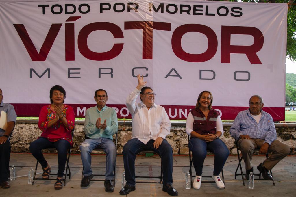 Vecinos de Tlaltizapán reciben a Víctor Mercado Salgado, refrendan su apoyo para gobernar Morelos.