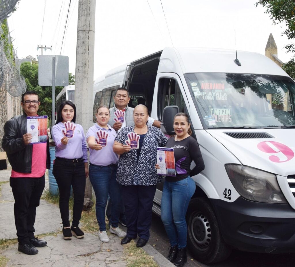 En transporte colectivo, informan para evitar la violencia de género, en Cuernavaca